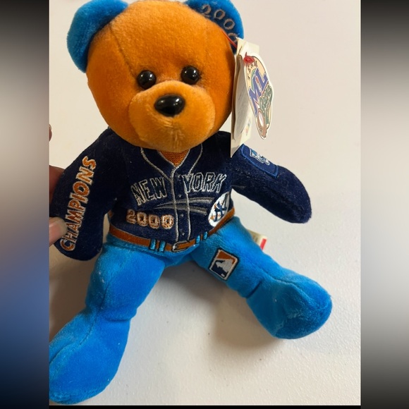 Genuine Merchandise TY New York Yankees Bear Plush 2000 beanie baby - Picture 8 of 10